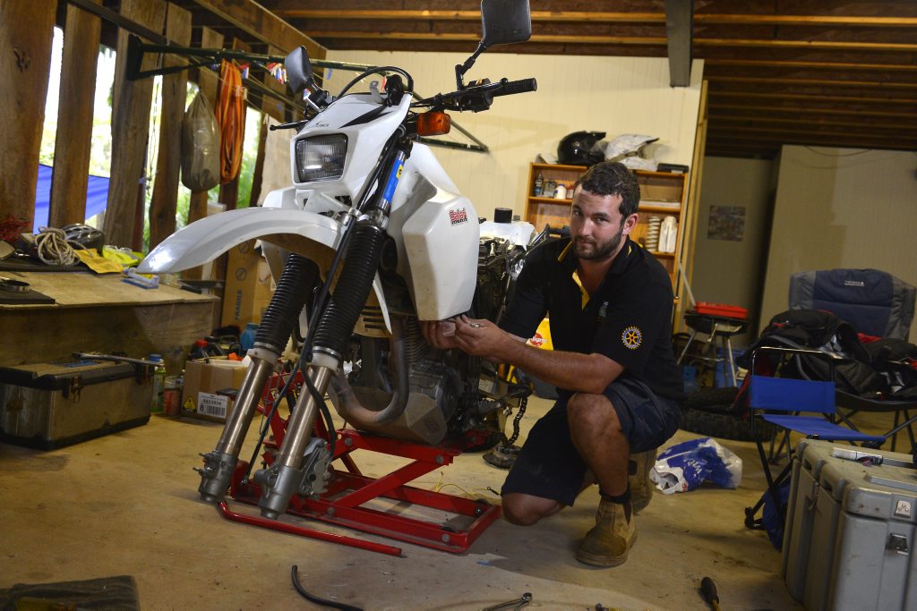 Image for sale: Chris Ryan will be riding with friend Jimmy Leahey-Butler (not pictured) from Argentina to Alaska to raise money for the Cure for Life Foundation.