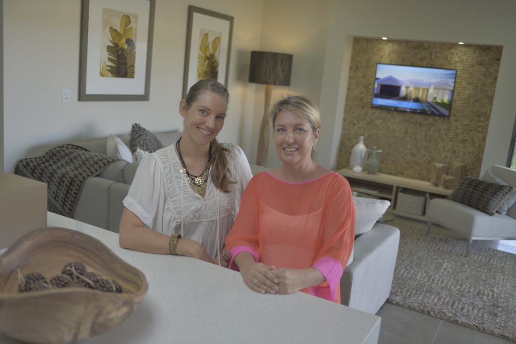 Absolute Homes owner Freya O'Sullivan (right) and sales assistant Danielle Beretta in the Creekview Drive display home at Forest Springs. Absolute Homes owner Freya O'Sullivan (right) and sales assistant Danielle Beretta in the Creekview Drive display home at Forest Springs.
