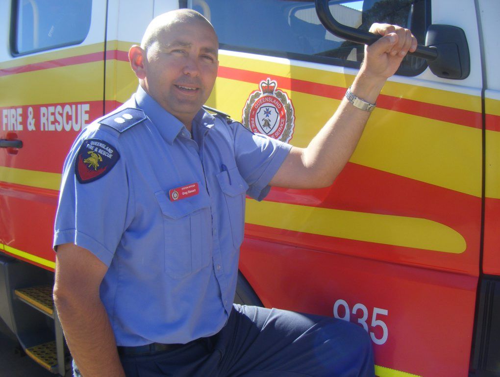 Station officer Greg Stewart is getting ready to head into the Simpson Desert. 