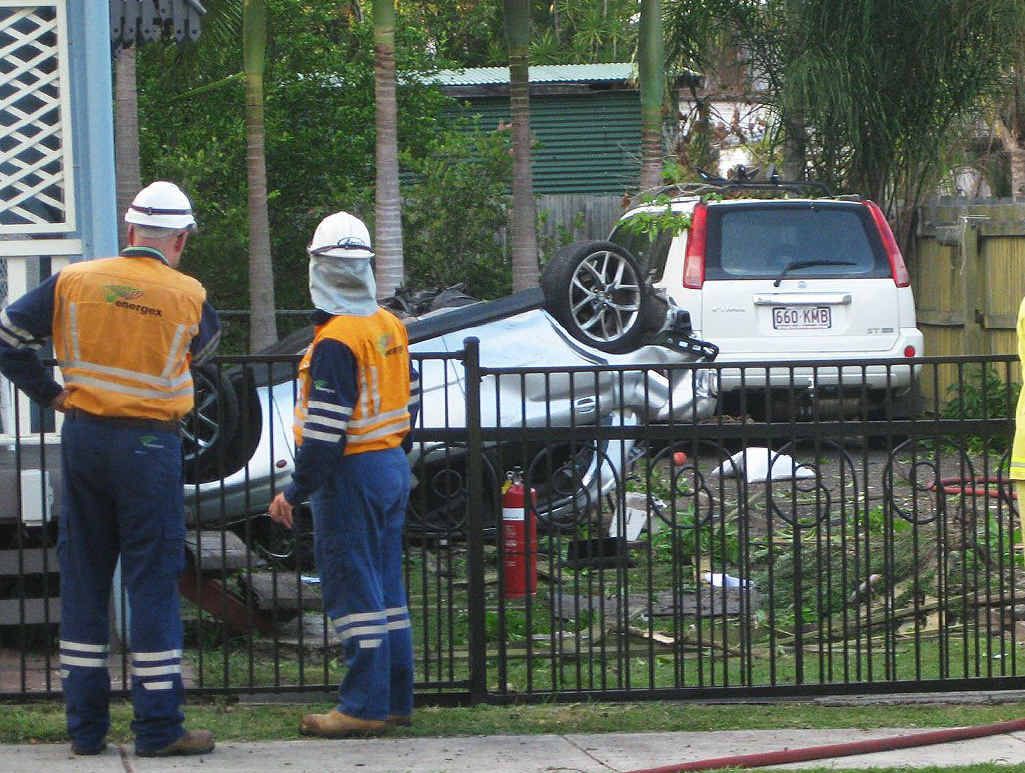 CRASH SITE: The scene of the crash on Glebe Rd. CRASH SITE: The scene of the crash on Glebe Rd.