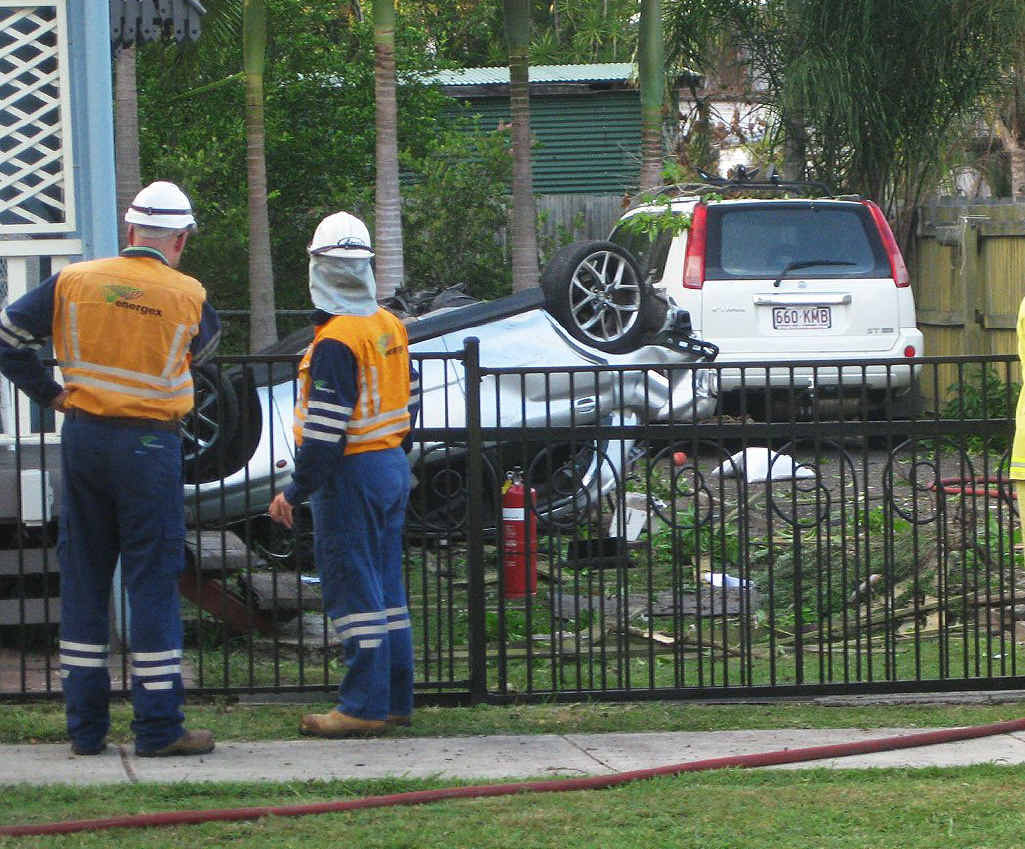 CRASH SITE: The scene of the crash on Glebe Rd. CRASH SITE: The scene of the crash on Glebe Rd.