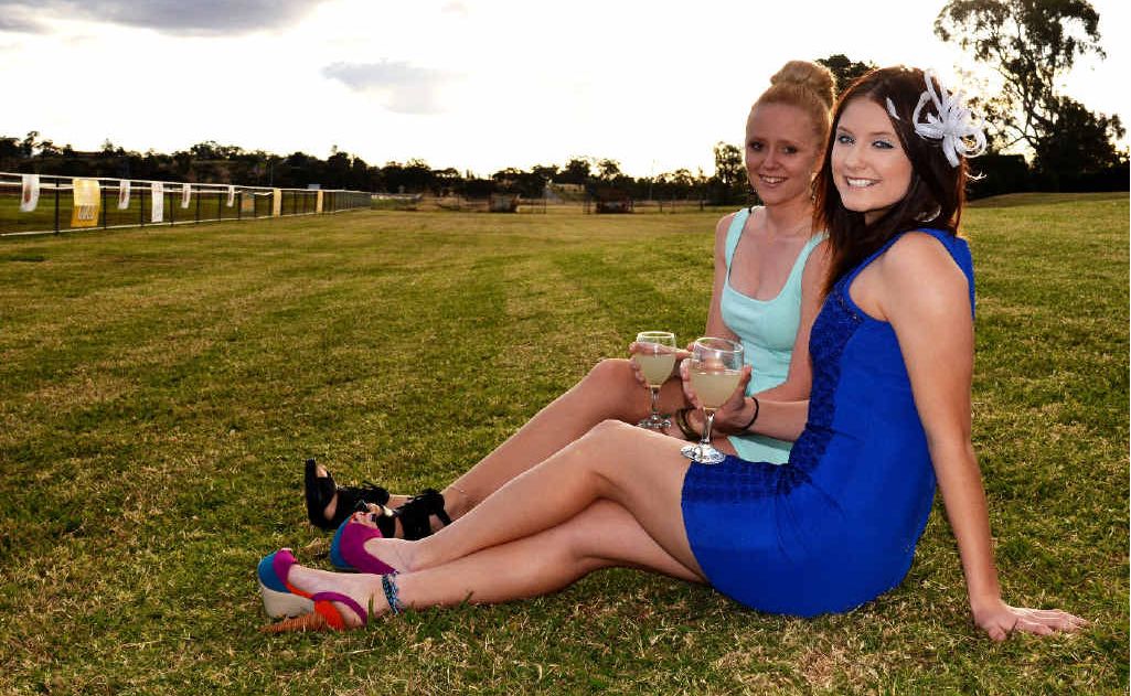Rachel Jones and Mikayla Pratt are excited to get glammed up for a day out at the races on Saturday. Rachel Jones and Mikayla Pratt are excited to get glammed up for a day out at the races on Saturday.