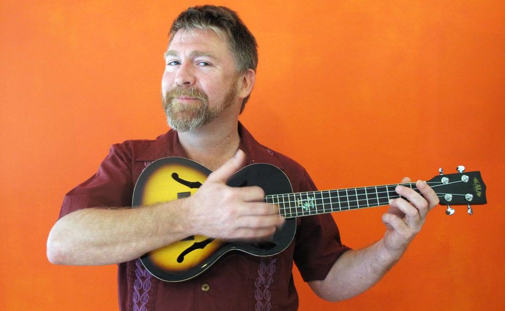 Stukulele aka Stuart Eadie said playing the ukulele is always a good time. Stukulele aka Stuart Eadie said playing the ukulele is always a good time.