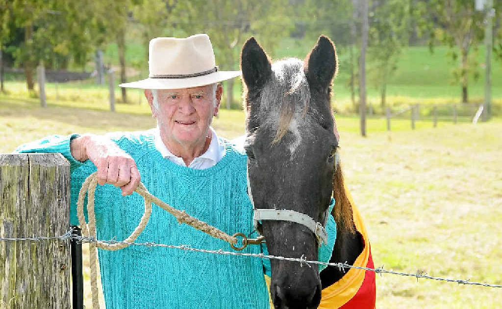 Ken Cavanough owner and trainer of the racehorse Cavlon. Calvon died this week. Ken Cavanough owner and trainer of the racehorse Cavlon. Calvon died this week.