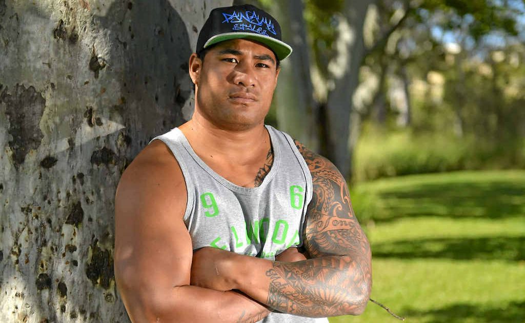 DEDICATED: Sione Tongia plays for the Capras. DEDICATED: Sione Tongia plays for the Capras.