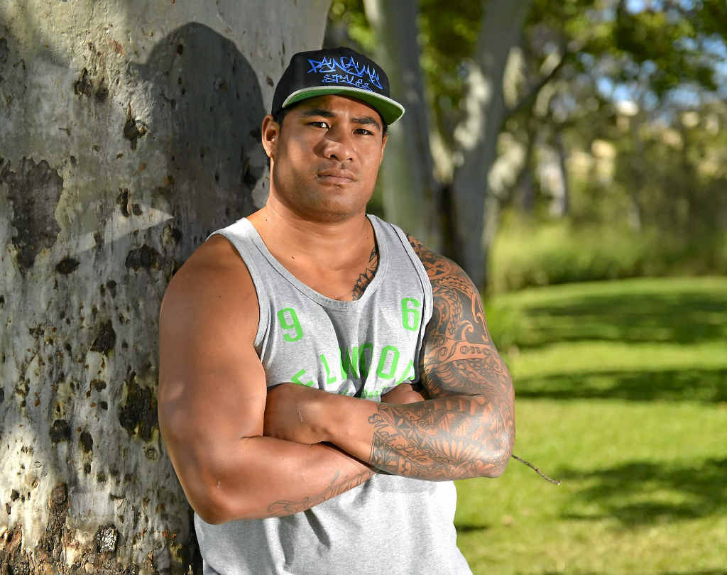 DEDICATED: Sione Tongia plays for the Capras. DEDICATED: Sione Tongia plays for the Capras.