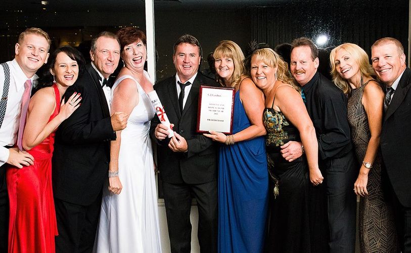 The GJ Gardener team from Hervey Bay and their partners after winning the company's statewide Display Home of the Year award. The GJ Gardener team from Hervey Bay and their partners after winning the company's statewide Display Home of the Year award.
