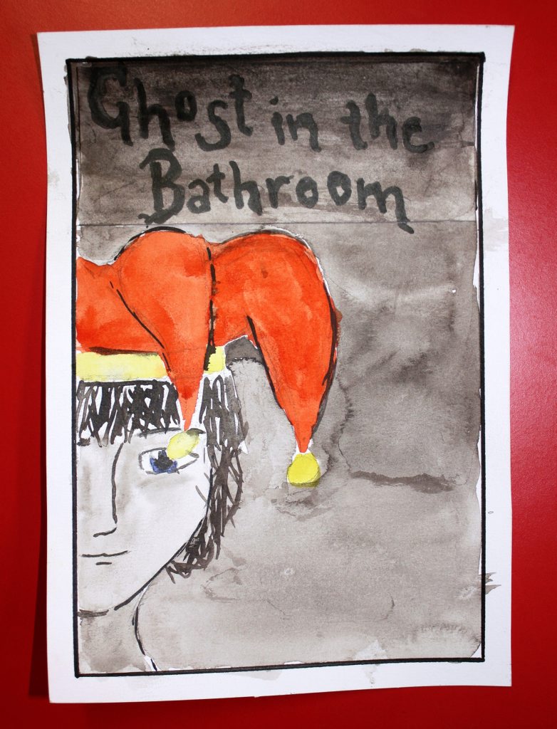 One of the illustrations for A Ghost in the Bathroom. One of the illustrations for A Ghost in the Bathroom.