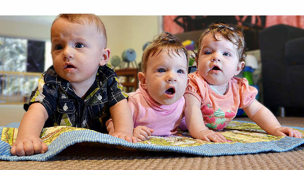The Blake triplets, Tywin George Geoffrey, Phoenix Arya Jane and Indica Pamela Anne. The Blake triplets, Tywin George Geoffrey, Phoenix Arya Jane and Indica Pamela Anne.