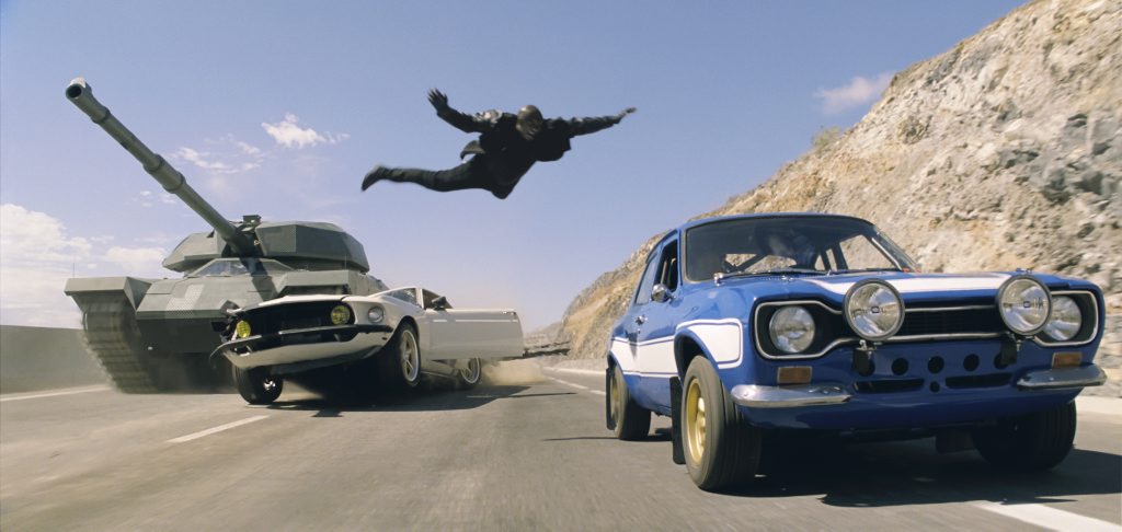A scene from the movie Fast & Furious 6. A scene from the movie Fast & Furious 6.