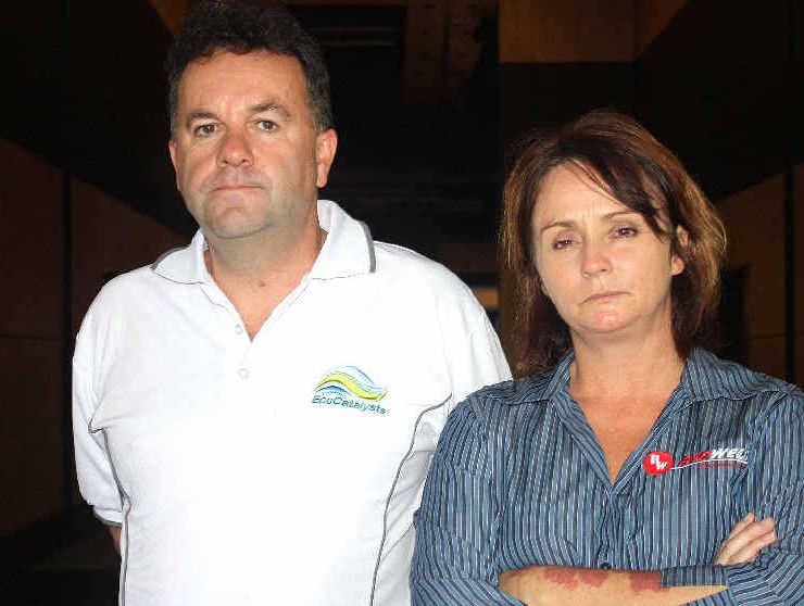 David Rae and Margie Ryder are among dozens of stallholders feeling ripped off.