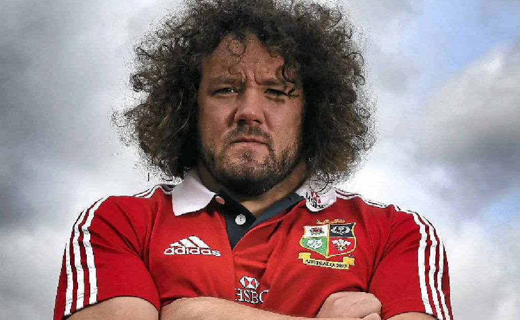 One of the British and Irish Lions, Adam Jones, cuts an imposing figure at a media day in London this week. One of the British and Irish Lions, Adam Jones, cuts an imposing figure at a media day in London this week.