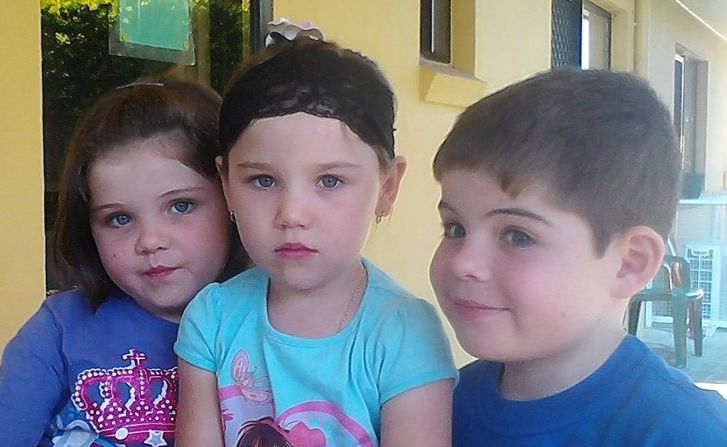 Siblings Trinity Collins, Paige Collins and Ethan Trevanion are devastated after their nine-month-old puppy Tank was killed after being hit by a bus. Siblings Trinity Collins, Paige Collins and Ethan Trevanion are devastated after their nine-month-old puppy Tank was killed after being hit by a bus.
