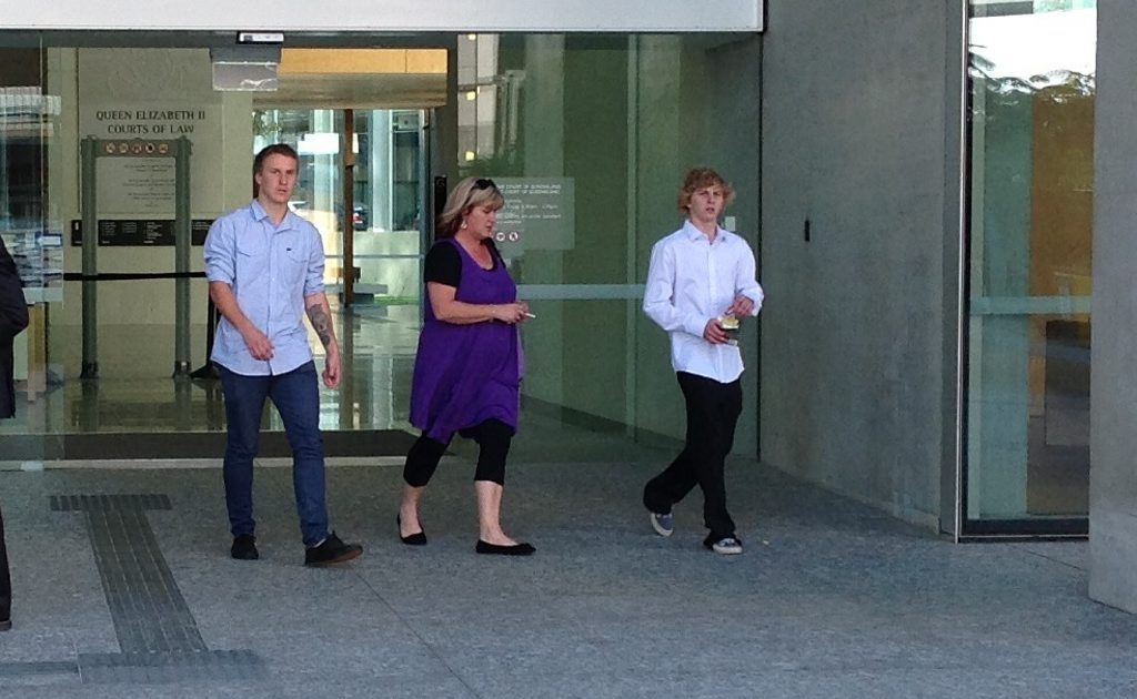 Alstonville's Jarrod Wyllie (left) and Jake Hiscock (right) leaving Brisbane Supreme Court. They had testified in a trial where their mate Sam Collins stands accused of manslaughter of his sister's boyfriend. Alstonville's Jarrod Wyllie (left) and Jake Hiscock (right) leaving Brisbane Supreme Court. They had testified in a trial where their mate Sam Collins stands accused of manslaughter of his sister's boyfriend.
