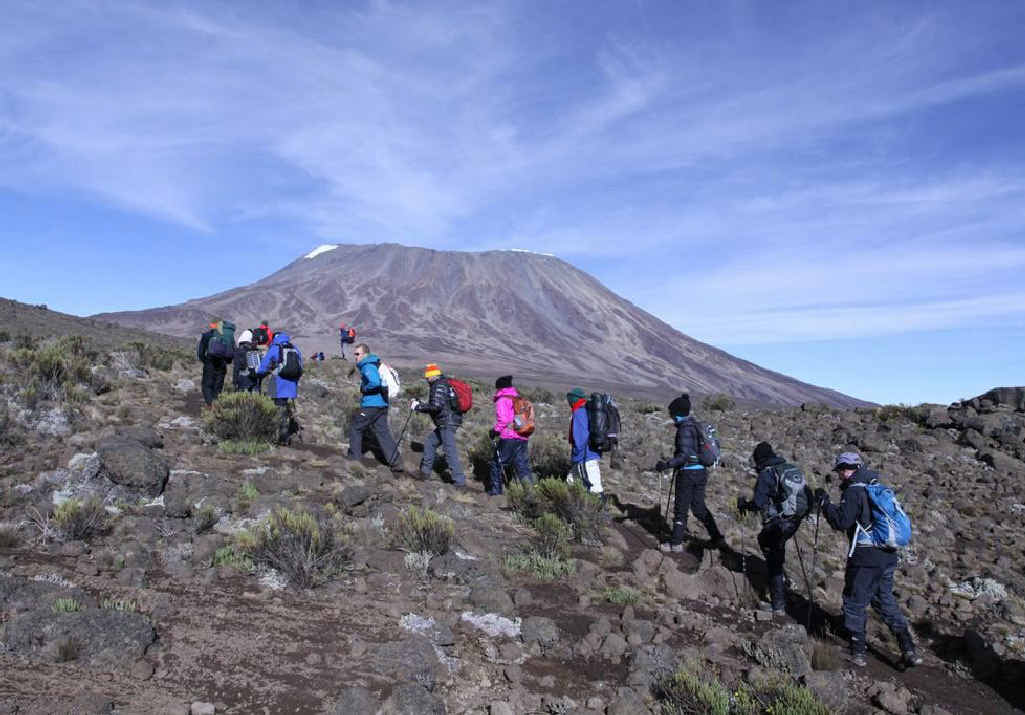 Jessica Beyers and partner Cory Ebenestelli trekking Mt Kilimanjaro. Jessica Beyers and partner Cory Ebenestelli trekking Mt Kilimanjaro.