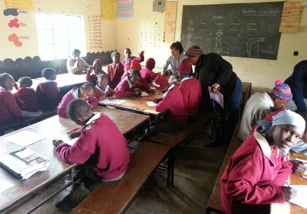 The Mekeu School for mentally handicapped children. The Mekeu School for mentally handicapped children.