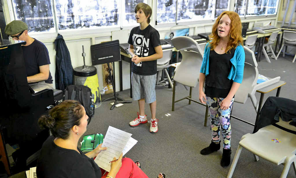 TALENT: George Cartwright and Elizabeth Osborn rehearse for the upcoming production of Boomtown. TALENT: George Cartwright and Elizabeth Osborn rehearse for the upcoming production of Boomtown.