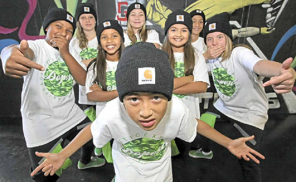 Winston Pratt (front), Ronnie Twidale, Lulu Twidale, Chloe Goudens, Lillee Reeves (middle), Jodi Ward, Amara Pearson-Christensen and Kailan Teneti of Sole Studios will heading to Las Vegas for the World Hip Hop Dance Championships. Winston Pratt (front), Ronnie Twidale, Lulu Twidale, Chloe Goudens, Lillee Reeves (middle), Jodi Ward, Amara Pearson-Christensen and Kailan Teneti of Sole Studios will heading to Las Vegas for the World Hip Hop Dance Championships.
