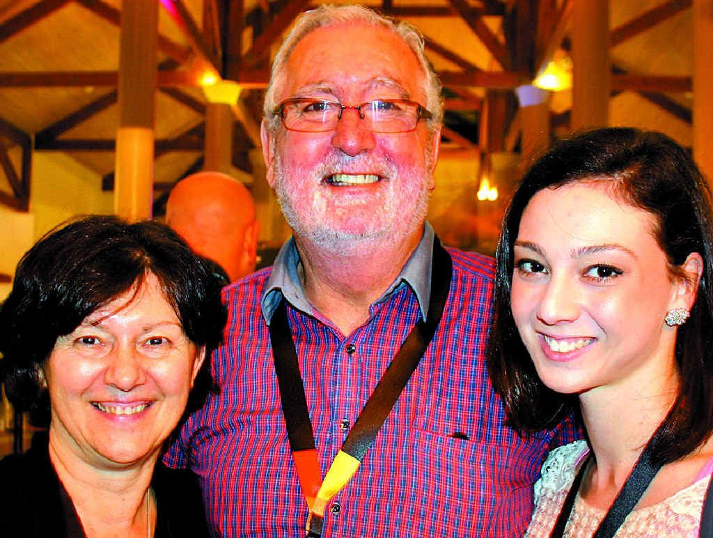 ALL IN THE FAMILY: Erika Adams, left, Michael Adams and Caroline Atkinson, of LJ Hooker Twin Waters, at the national summit at Novotel Twin Waters Resort. ALL IN THE FAMILY: Erika Adams, left, Michael Adams and Caroline Atkinson, of LJ Hooker Twin Waters, at the national summit at Novotel Twin Waters Resort.