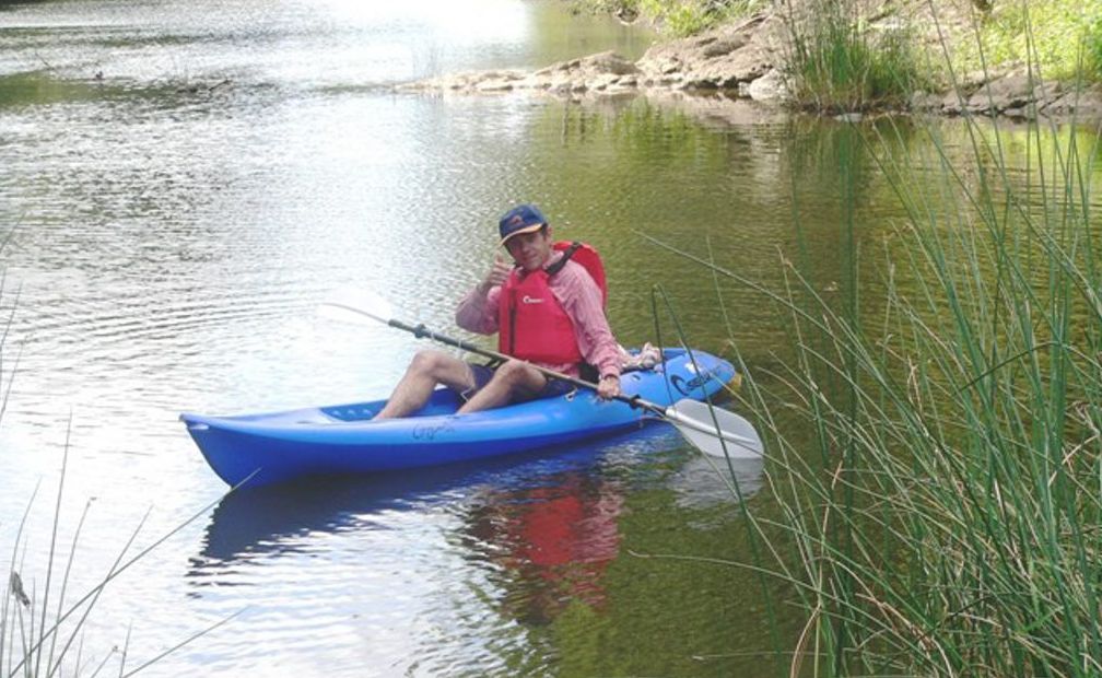 Wildlife enthusiast Greg Roberts set off in a kayak in pursuit of the Mary River crocodile. Wildlife enthusiast Greg Roberts set off in a kayak in pursuit of the Mary River crocodile.