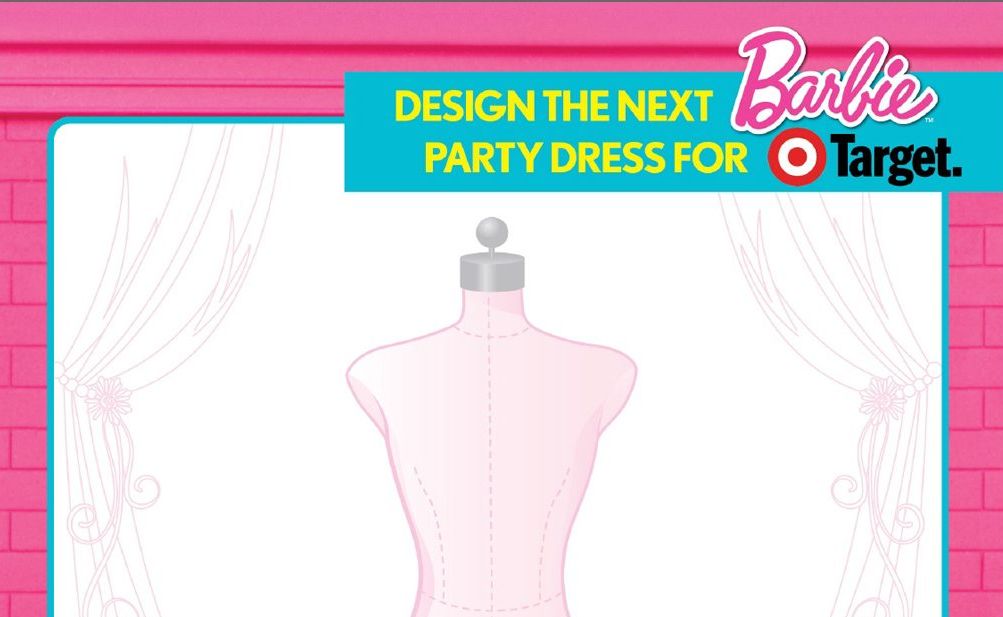Fashion designers can enter a competition to design a children's party dress for Target. Fashion designers can enter a competition to design a children's party dress for Target.
