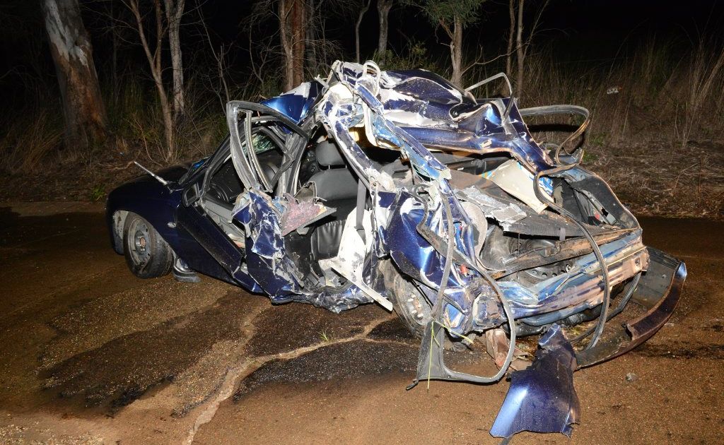 The scene of the crash The scene of the crash
