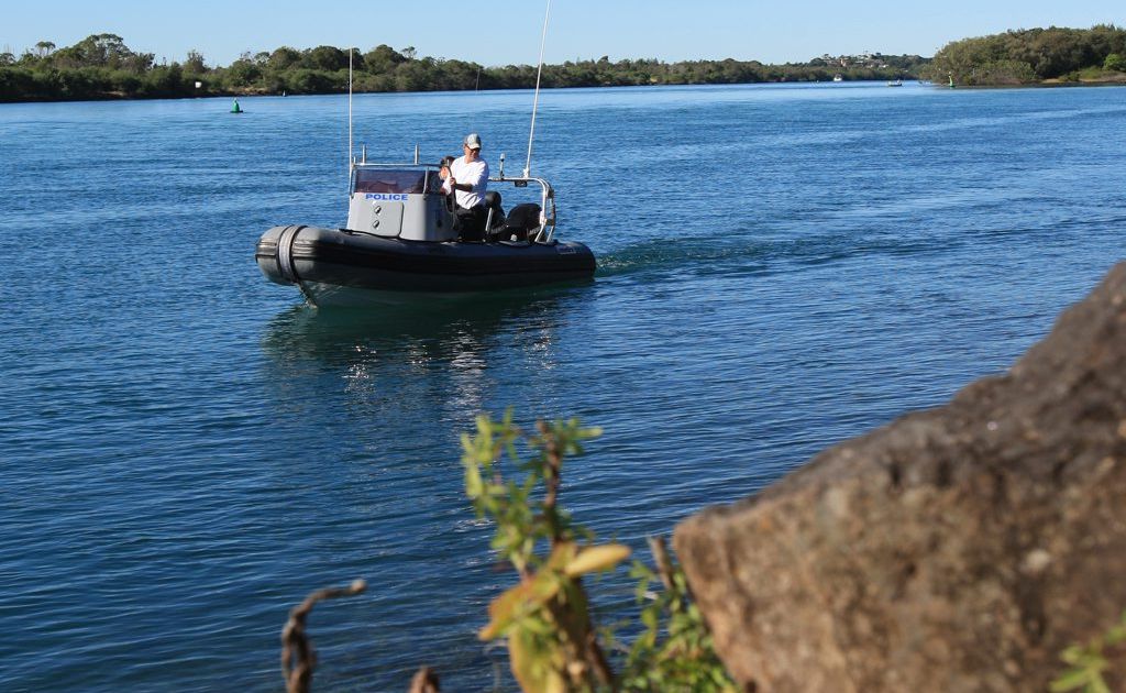 Police search the banks of the Tweed River for a missing person. Photo: Blainey Woodham / Daily News Police search the banks of the Tweed River for a missing person. Photo: Blainey Woodham / Daily News
