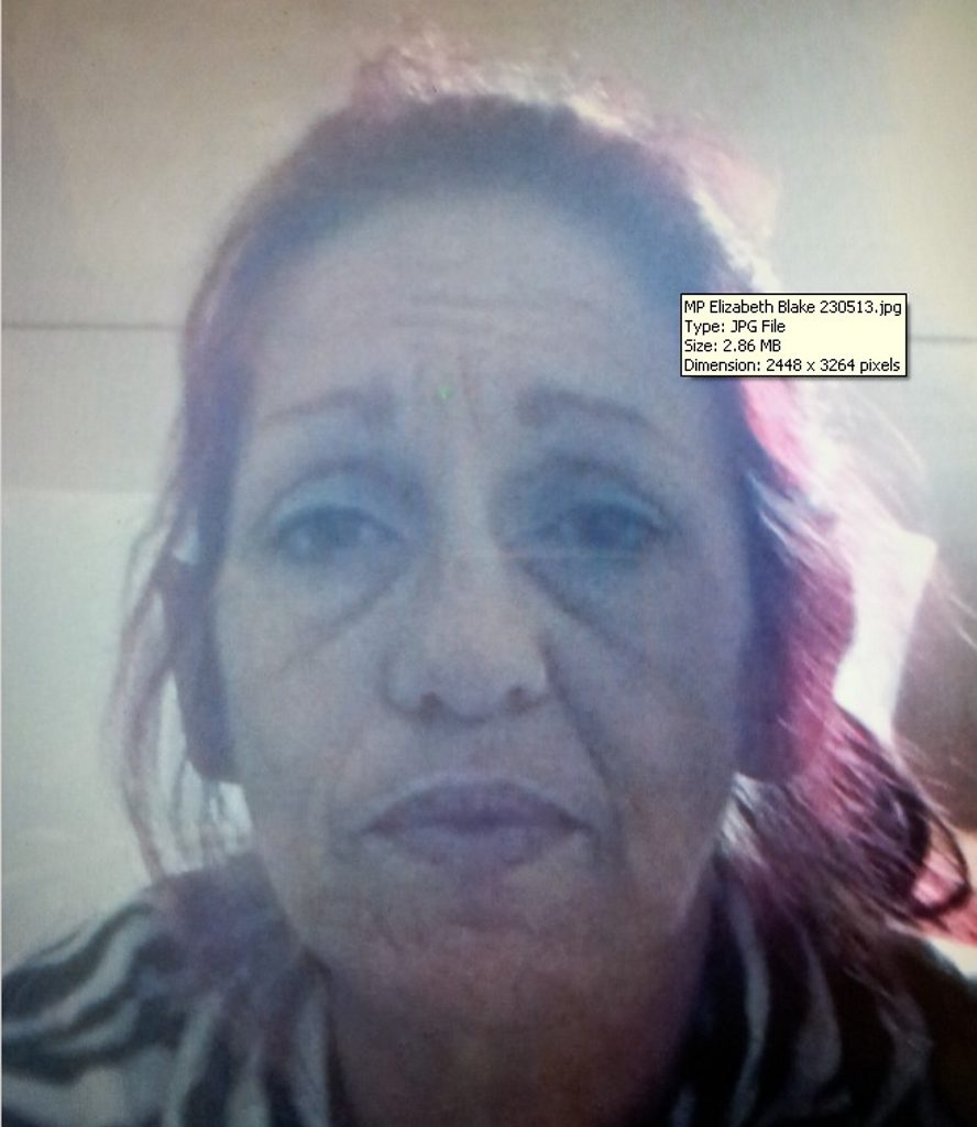Elizabeth Blake was found safe and well last night. Elizabeth Blake was found safe and well last night.