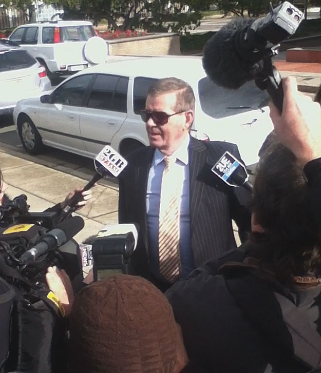 Peter Slipper outside court Peter Slipper outside court