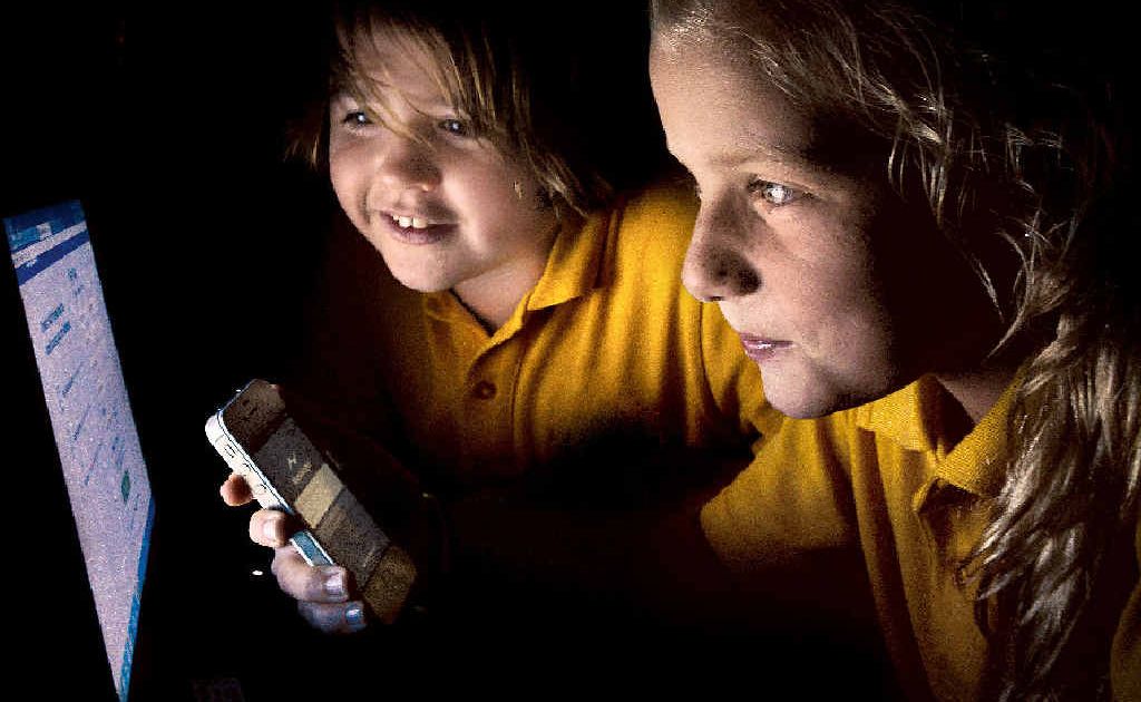SOCIAL SUPERVISION: Blair Ryan, 11, of Goonellabah, and Taylah Reddell, 11, of Wollongbar, have their use of social media monitored by their parents. SOCIAL SUPERVISION: Blair Ryan, 11, of Goonellabah, and Taylah Reddell, 11, of Wollongbar, have their use of social media monitored by their parents.