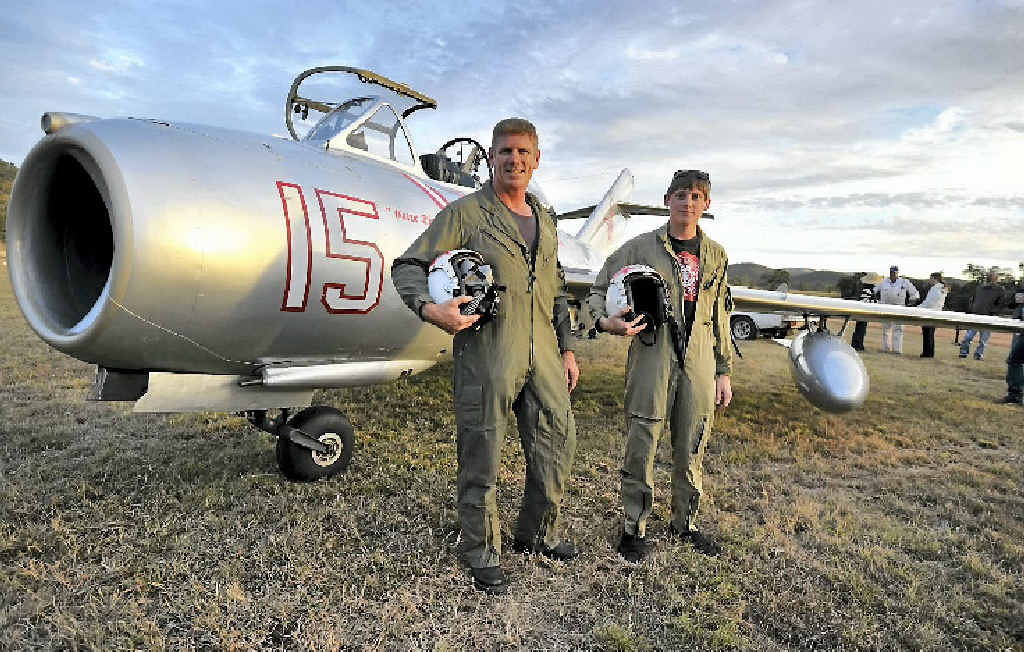 FLYING HIGH: Richard McDonald and son Peter at last year’s Fly In. FLYING HIGH: Richard McDonald and son Peter at last year’s Fly In.