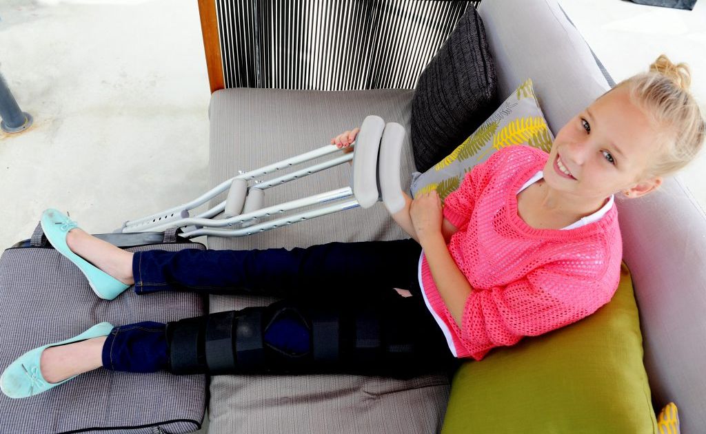 Ella Cole recovers from her injuries following the lawnmower crash at the Fraser Coast Show. Ella Cole recovers from her injuries following the lawnmower crash at the Fraser Coast Show.