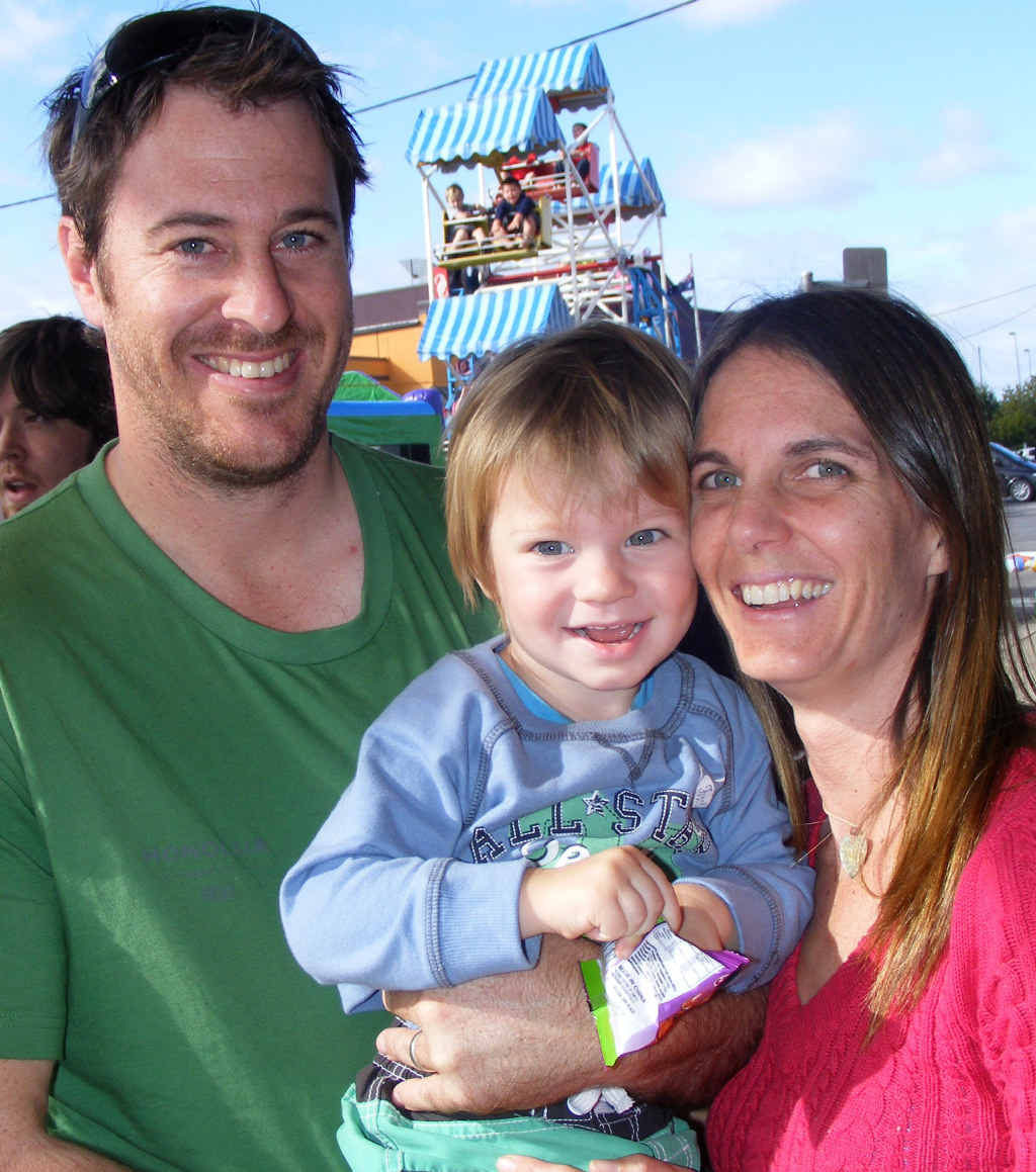 HAPPY FAMILY: Casino locals Ben and Kate Mayo with son Clay, 2. HAPPY FAMILY: Casino locals Ben and Kate Mayo with son Clay, 2.