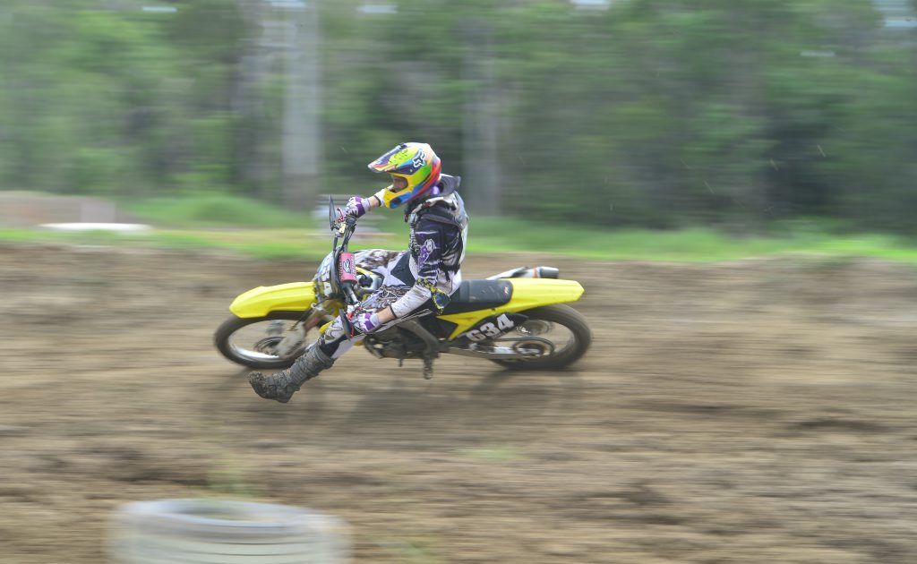 Ben Dingle at a Gladstone Dirtriders club meet at Benaraby. Ben Dingle at a Gladstone Dirtriders club meet at Benaraby.