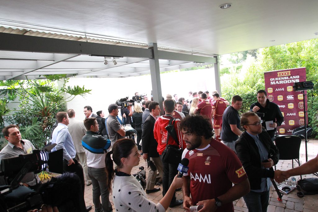 Queensland State of Origin squad media conference at the Palmer Coolum Resort: Matt Gillett Photo: Brett Wortman / Sunshine Coast Daily Queensland State of Origin squad media conference at the Palmer Coolum Resort: Matt Gillett Photo: Brett Wortman / Sunshine Coast Daily