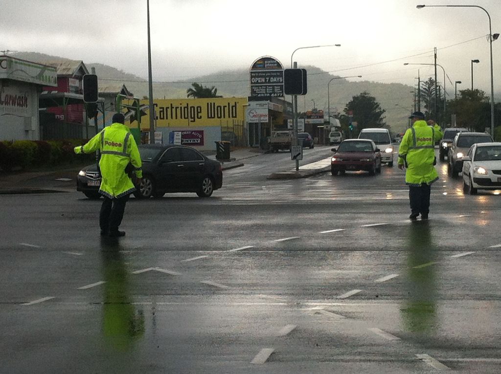 Traffic chaos at the Cnr High and Musgrave St about 9.20am in Rockhampton after a truck towing a wide load jack-knifed on the new (Neville Hewitt Bridge) bridge about 5am today, with part of the load hanging over the edge of the bridge in the southbound lane. Traffic chaos at the Cnr High and Musgrave St about 9.20am in Rockhampton after a truck towing a wide load jack-knifed on the new (Neville Hewitt Bridge) bridge about 5am today, with part of the load hanging over the edge of the bridge in the southbound lane.