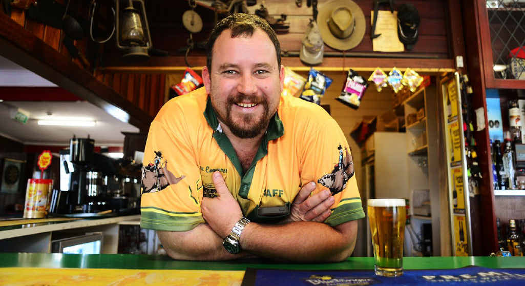 YOWIE YARNS: Mulgowie Hotel owner Simon Emmerson says his pub is home to anecdotes surrounding the Mulgowie Yowie. YOWIE YARNS: Mulgowie Hotel owner Simon Emmerson says his pub is home to anecdotes surrounding the Mulgowie Yowie.