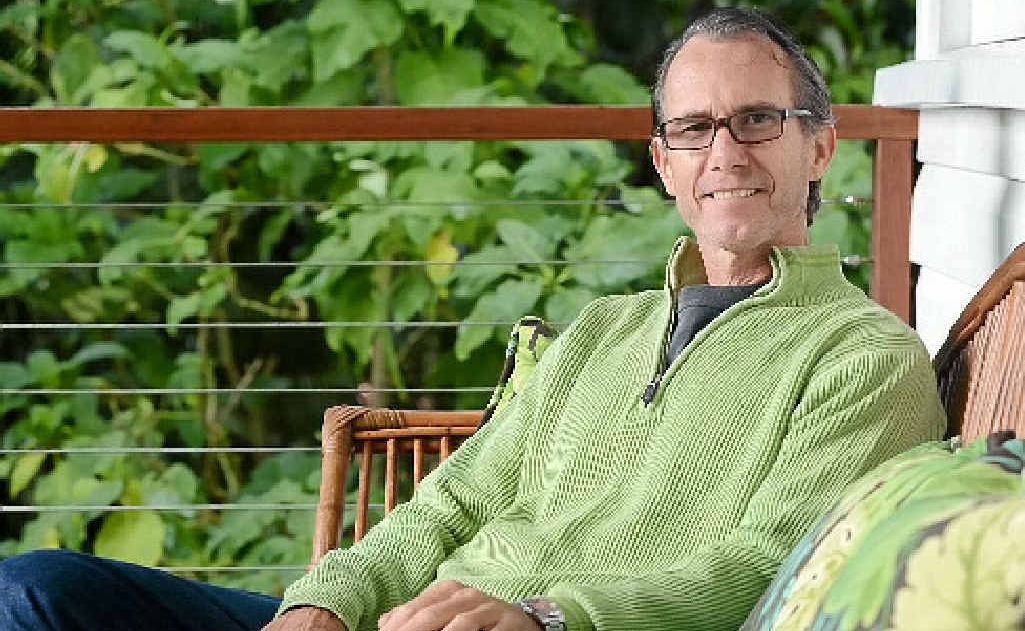 Stewart McIntosh pictured on the back outside deck of his Queenslander, on a 1960s cane lounge he recently purchased on eBay. Stewart McIntosh pictured on the back outside deck of his Queenslander, on a 1960s cane lounge he recently purchased on eBay.