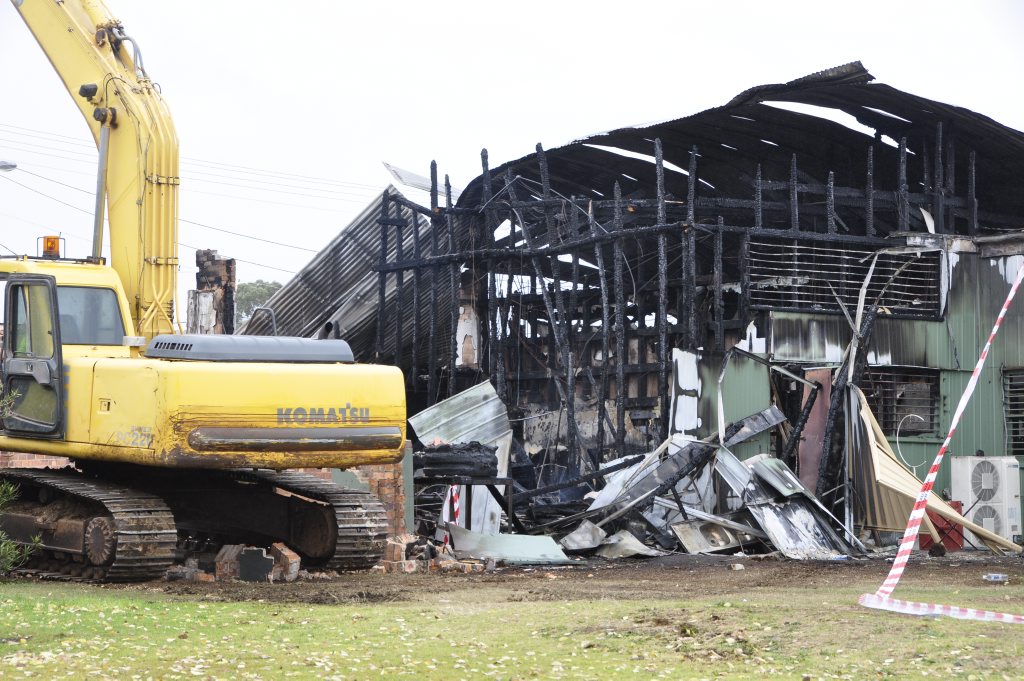 Sunday's early-morning fire destroyed the Gomez family's King St shop building in Clifton. The fire is being treated as suspicious. Sunday's early-morning fire destroyed the Gomez family's King St shop building in Clifton. The fire is being treated as suspicious.