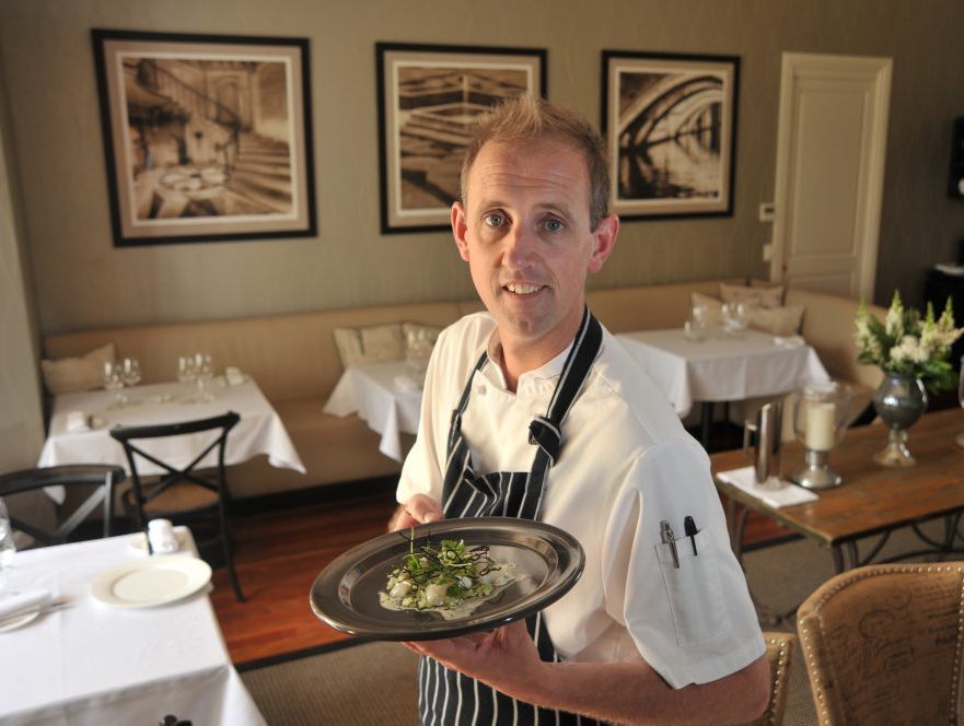 Chef Cameron Matthews, from The Long Apron restaurant at Spicers Clovelly Estate in Montville. Chef Cameron Matthews, from The Long Apron restaurant at Spicers Clovelly Estate in Montville.