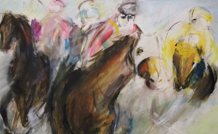Carol M. Lumsden’s exhibition E Motion includes Caulfield Cup which was inspired by her love of horses and her explorations into movement. It is among four diverse displays to be officially opened at Gatakers Artspace on Friday night, June 7. Carol M. Lumsden’s exhibition E Motion includes Caulfield Cup which was inspired by her love of horses and her explorations into movement. It is among four diverse displays to be officially opened at Gatakers Artspace on Friday night, June 7.