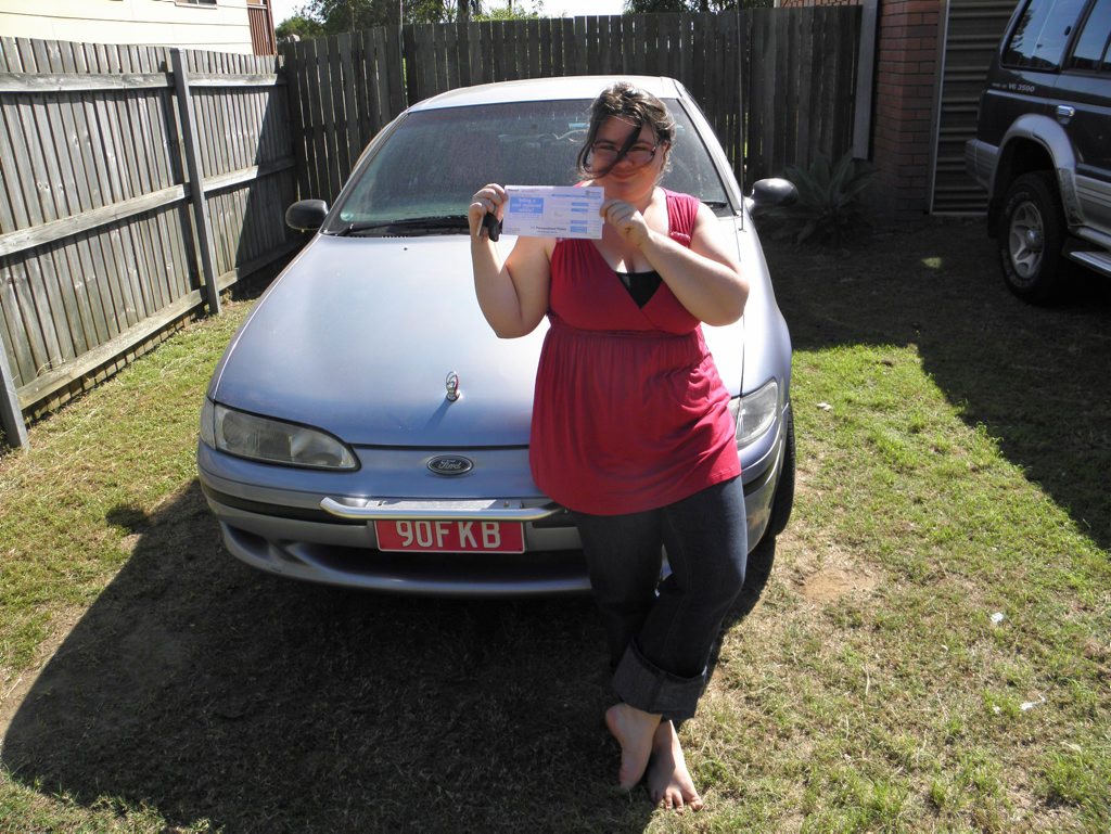 TRAGIC END: Fa'licia Brown with the car her dad gave her just weeks before her tragic death. Photo: contributed TRAGIC END: Fa'licia Brown with the car her dad gave her just weeks before her tragic death. Photo: contributed