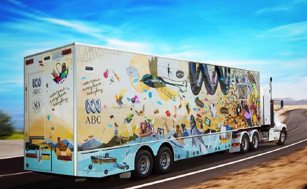 SOUND AND VISION: The ABC will park its exhibition trailer at Ipswich High this week. SOUND AND VISION: The ABC will park its exhibition trailer at Ipswich High this week.