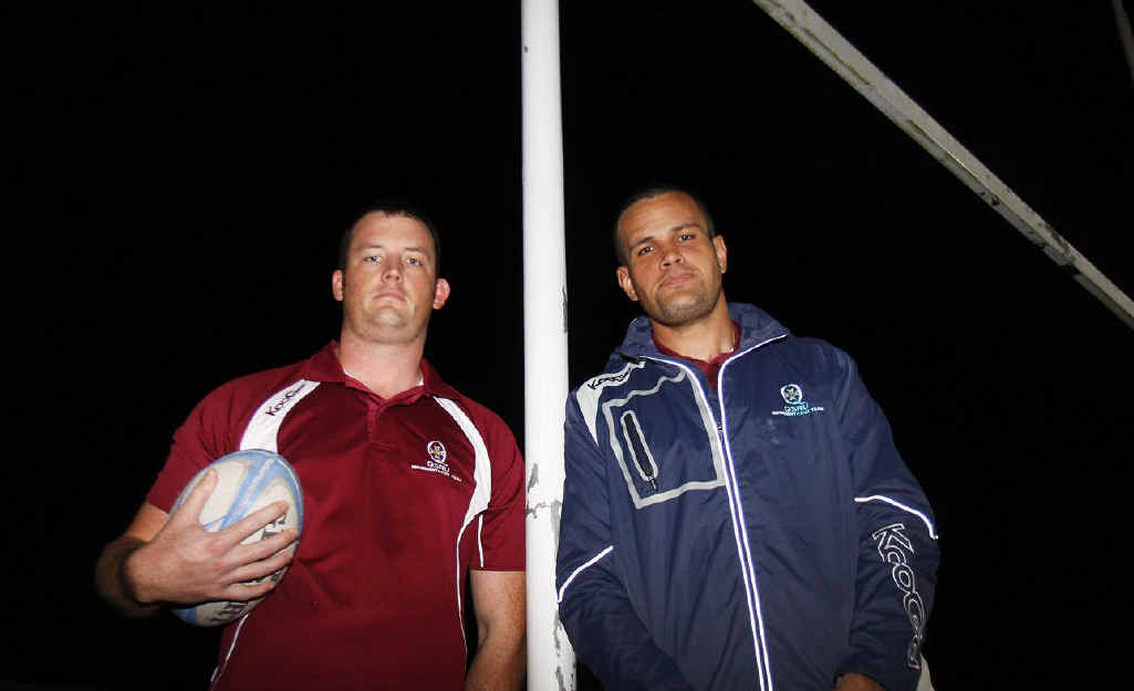 IT’S TIME: Ipswich Rangers Dan Egan and Josh Sio prepare to represent Queensland Sub-districts against NSW for the Barraclough Shield tomorrow. IT’S TIME: Ipswich Rangers Dan Egan and Josh Sio prepare to represent Queensland Sub-districts against NSW for the Barraclough Shield tomorrow.