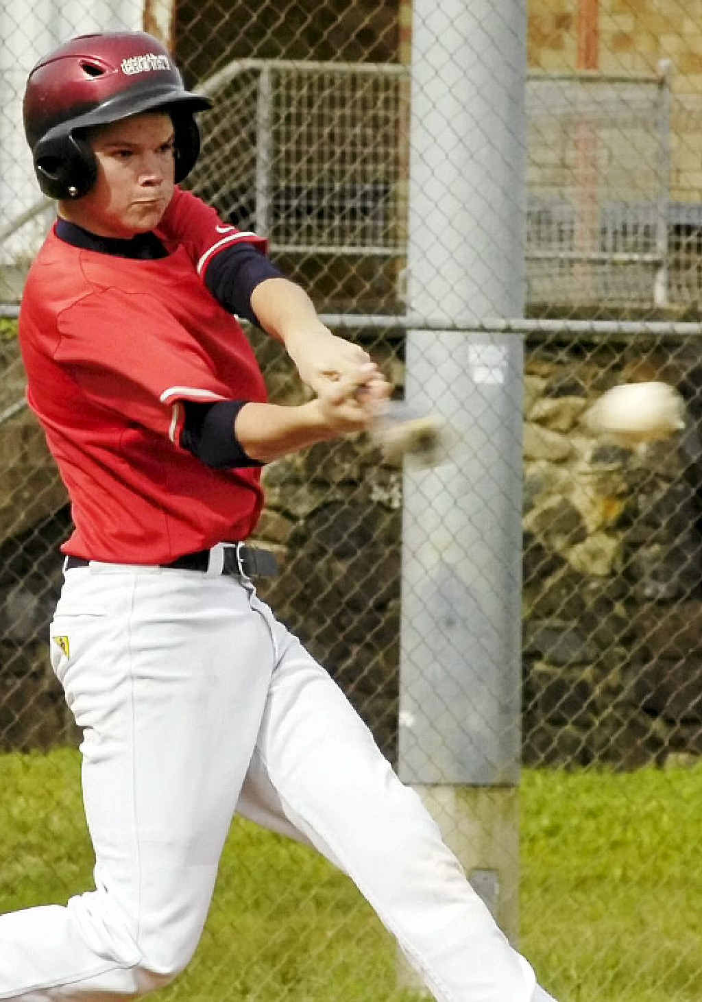 BRODIE GROTH keeps his eyes on the ball while batting for Easts Red-birds in Far North Coast baseball. Senior and junior club competition at Albert Park, Lismore, will resume tonight and tomorrow. BRODIE GROTH keeps his eyes on the ball while batting for Easts Red-birds in Far North Coast baseball. Senior and junior club competition at Albert Park, Lismore, will resume tonight and tomorrow.