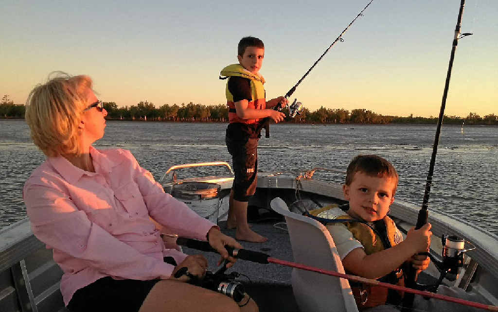 GOT THE SKILLS: Nicole Dylan and Cooper Price enjoys the fishing at sunset. GOT THE SKILLS: Nicole Dylan and Cooper Price enjoys the fishing at sunset.