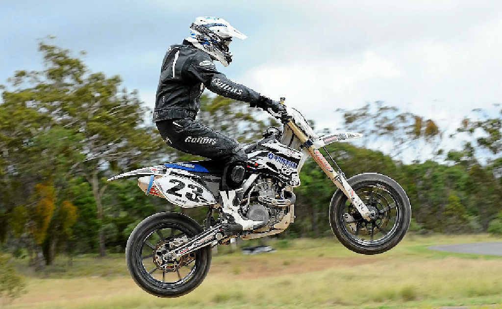 WINNING RIDER: Chris Jones won the Queensland Super Moto series on his first attempt. WINNING RIDER: Chris Jones won the Queensland Super Moto series on his first attempt.