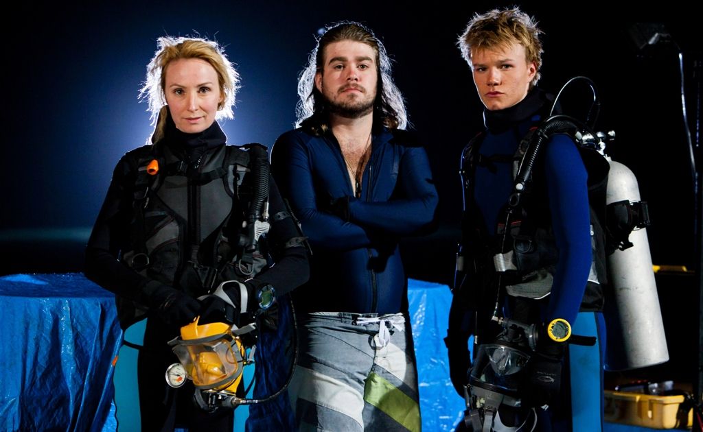 From left, Lisa McCune, Andrew Ryan and Justin Holborow in a scene from the TV series Reef Doctors. From left, Lisa McCune, Andrew Ryan and Justin Holborow in a scene from the TV series Reef Doctors.