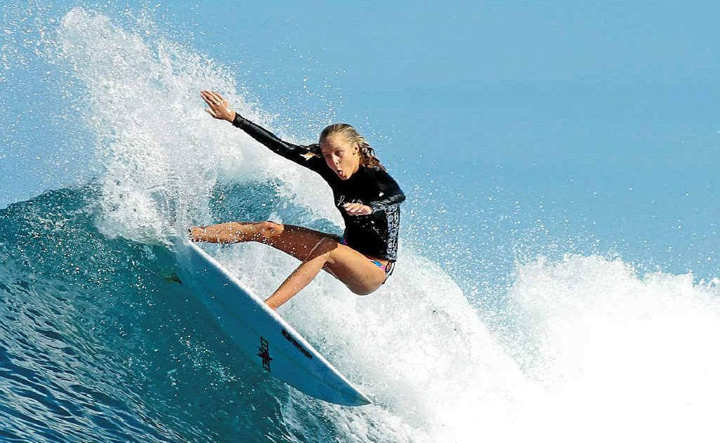 Coolum's Isabella Nichols in action. Coolum's Isabella Nichols in action.