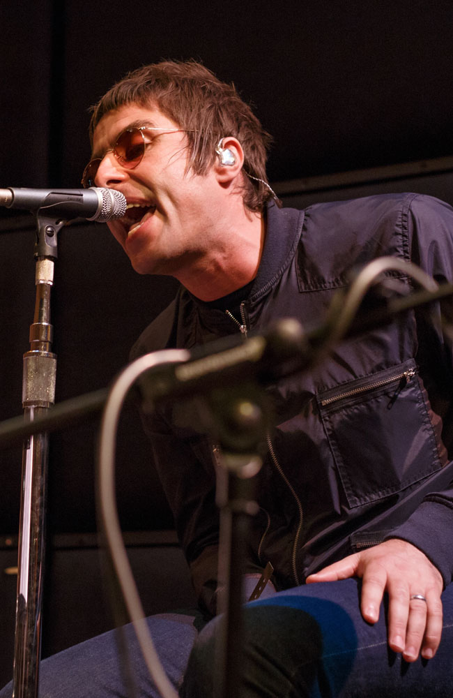 Liam Gallagher at Absolute Radio session. Liam Gallagher at Absolute Radio session.